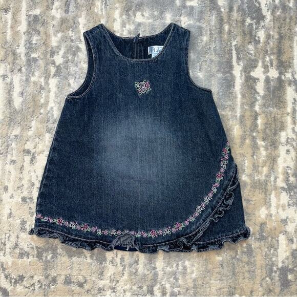 The Children’s Place Denim Lined Overall Dress 12 months - Picture 1 of 5